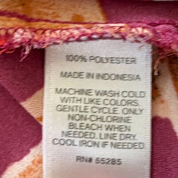 Express Button Front Tunic with Convertible Sleeves, Size L - Picture 8 of 11